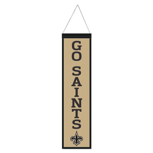New Orleans Saints Heritage Slogan Design Wool Banner by Wincraft