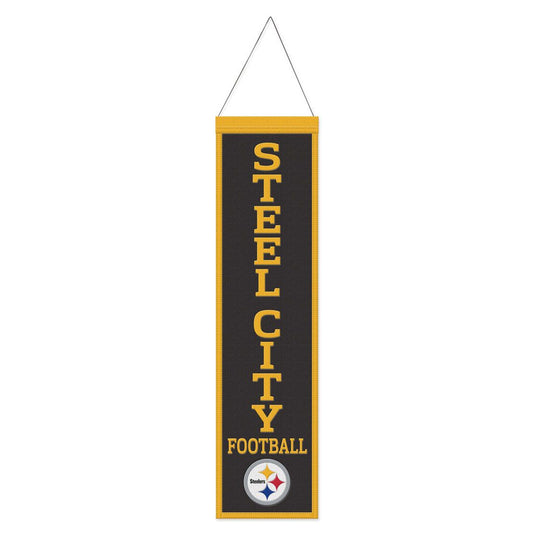 Pittsburgh Steelers Heritage Slogan Design Wool Banner by Wincraft