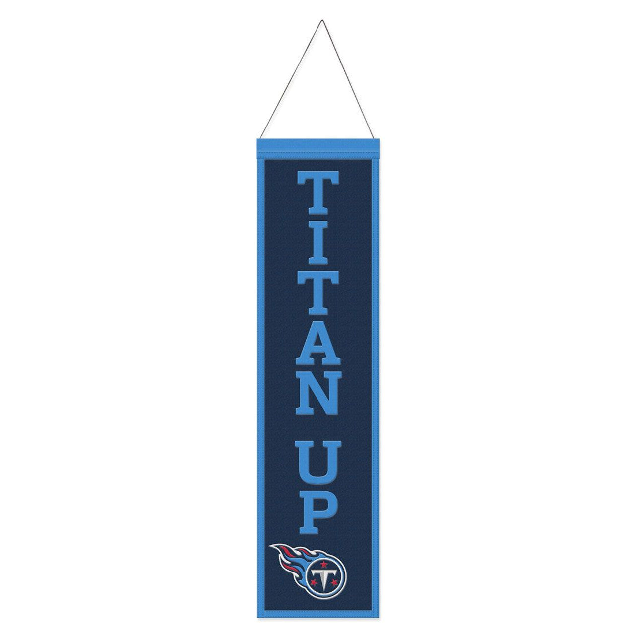 Tennessee Titans Heritage Slogan Design Wool Banner by Wincraft