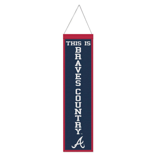 Atlanta Braves Heritage Slogan Design Wool Banner by Wincraft