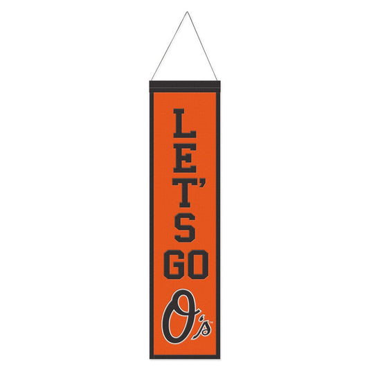 Baltimore Orioles Heritage Slogan Design Wool Banner by Wincraft