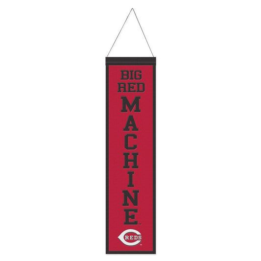 Cincinnati Reds Heritage Slogan Design Wool Banner by Wincraft