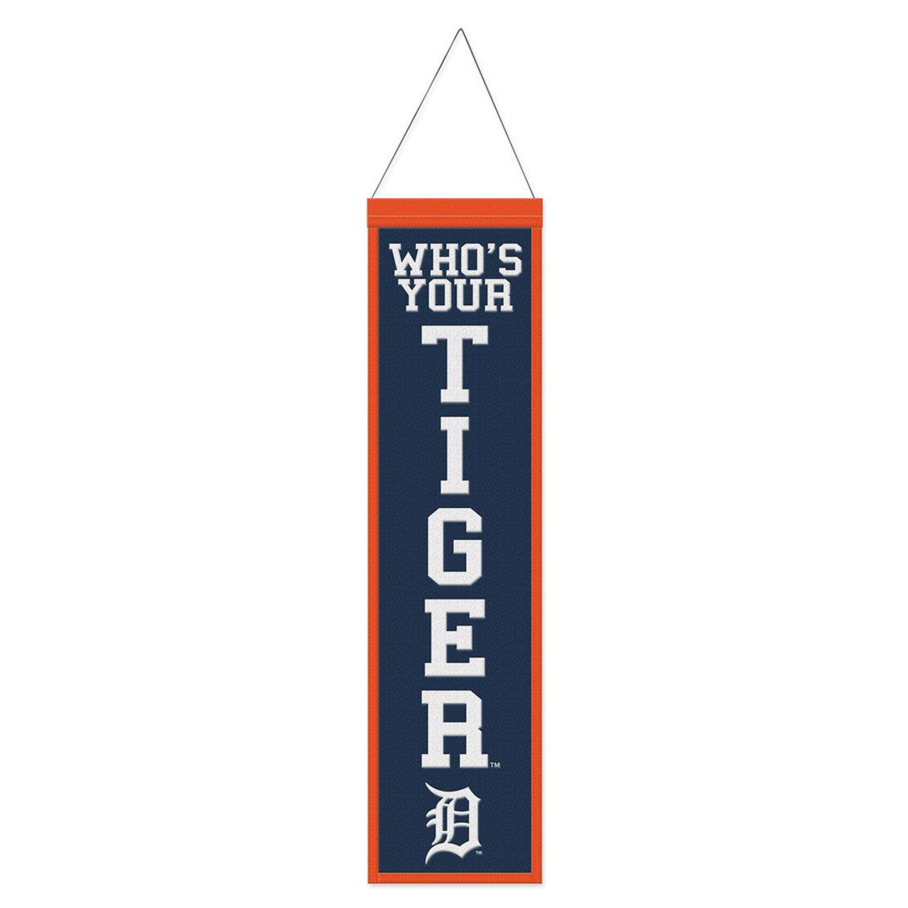 Detroit Tigers Heritage Slogan Design Wool Banner by Wincraft
