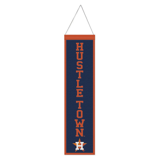 Houston Astros Heritage Slogan Design Wool Banner by Wincraft