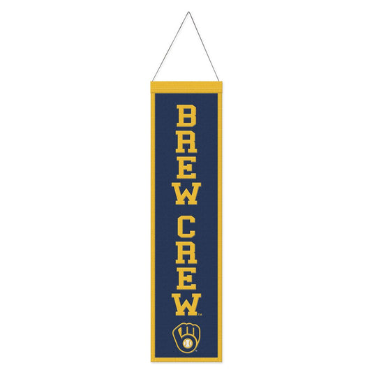 Milwaukee Brewers Slogan Design Wool Banner by Wincraft
