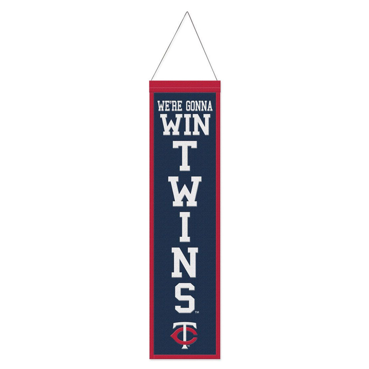 Minnesota Twins Slogan Design Wool Banner by Wincraft