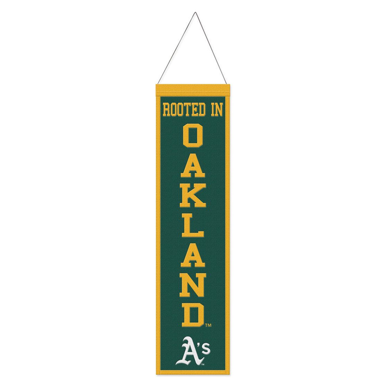 Oakland Athletics Slogan Design Wool Banner by Wincraft