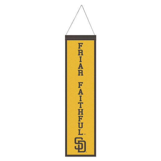San Diego Padres Slogan Design Wool Banner by Wincraft