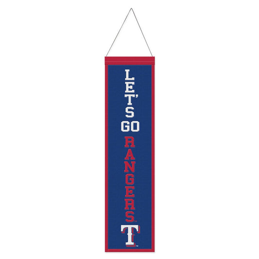 Texas Rangers Slogan Design Wool Banner by Wincraft