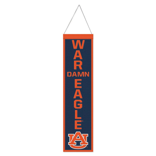 Auburn Tigers Heritage Slogan Design Wool Banner by Wincraft