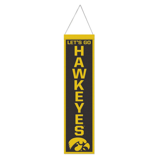 Iowa Hawkeyes Heritage Slogan Design Wool Banner by Wincraft
