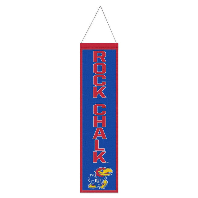 Kansas Jayhawks Heritage Slogan Design Wool Banner by Wincraft