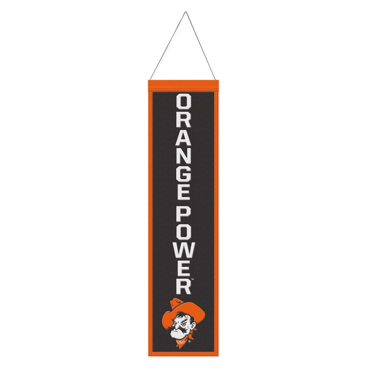 Oklahoma State Cowboys Heritage Slogan Design Wool Banner by Wincraft
