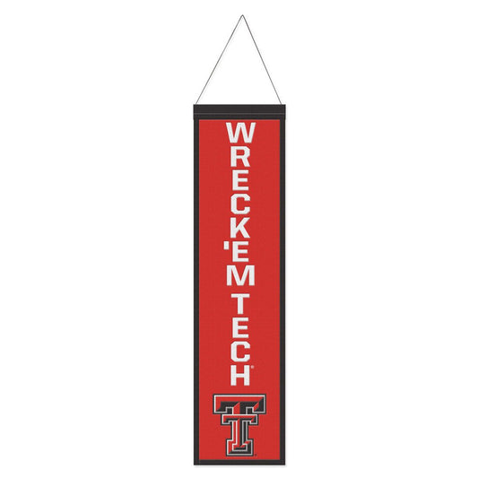 Texas Tech Red Raiders Heritage Slogan Design Wool Banner by Wincraft