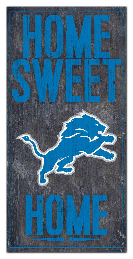 Detroit Lions Home Sweet Home 6" x 12" Sign by Fan Creations