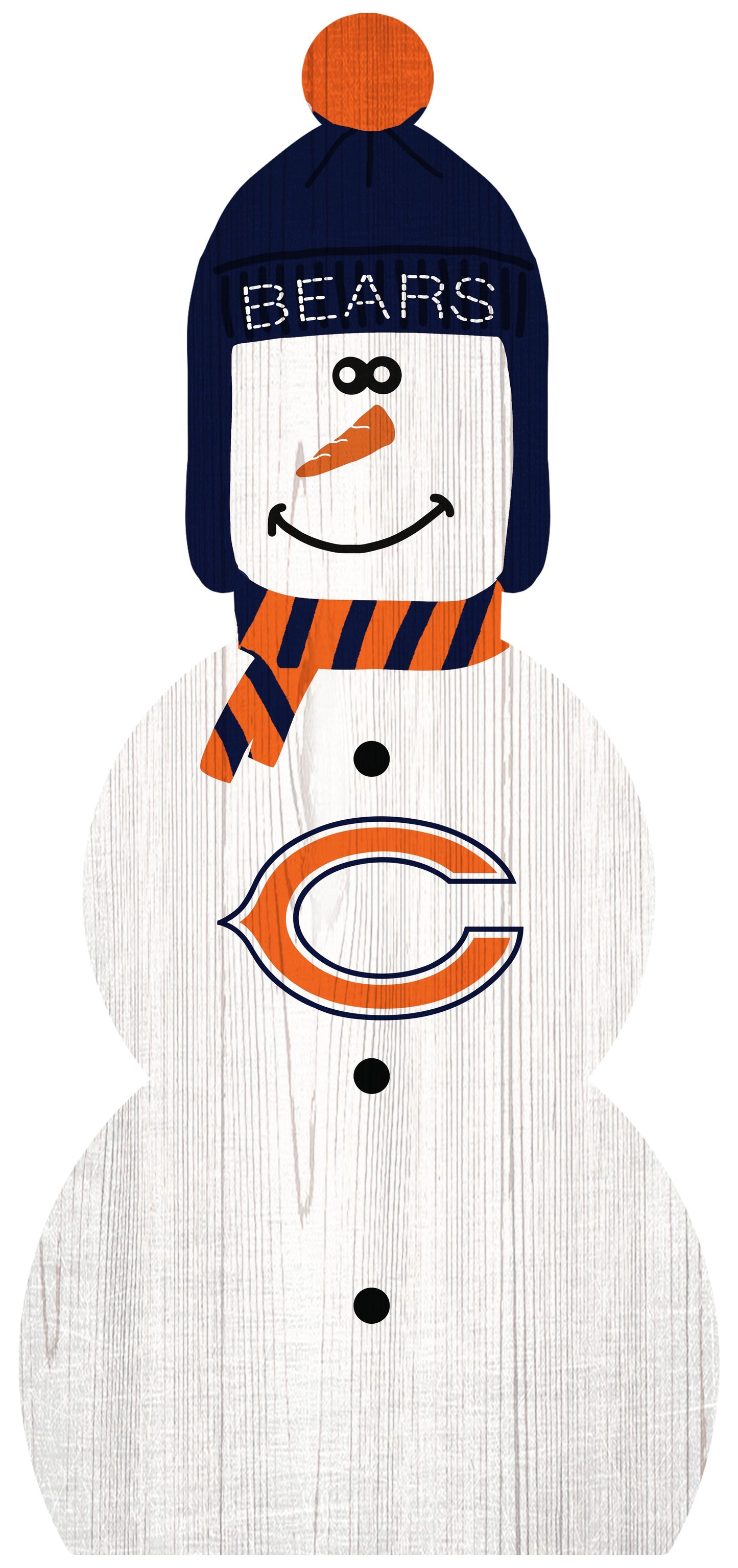 Chicago Bears 31" Snowman Leaner by Fan Creations