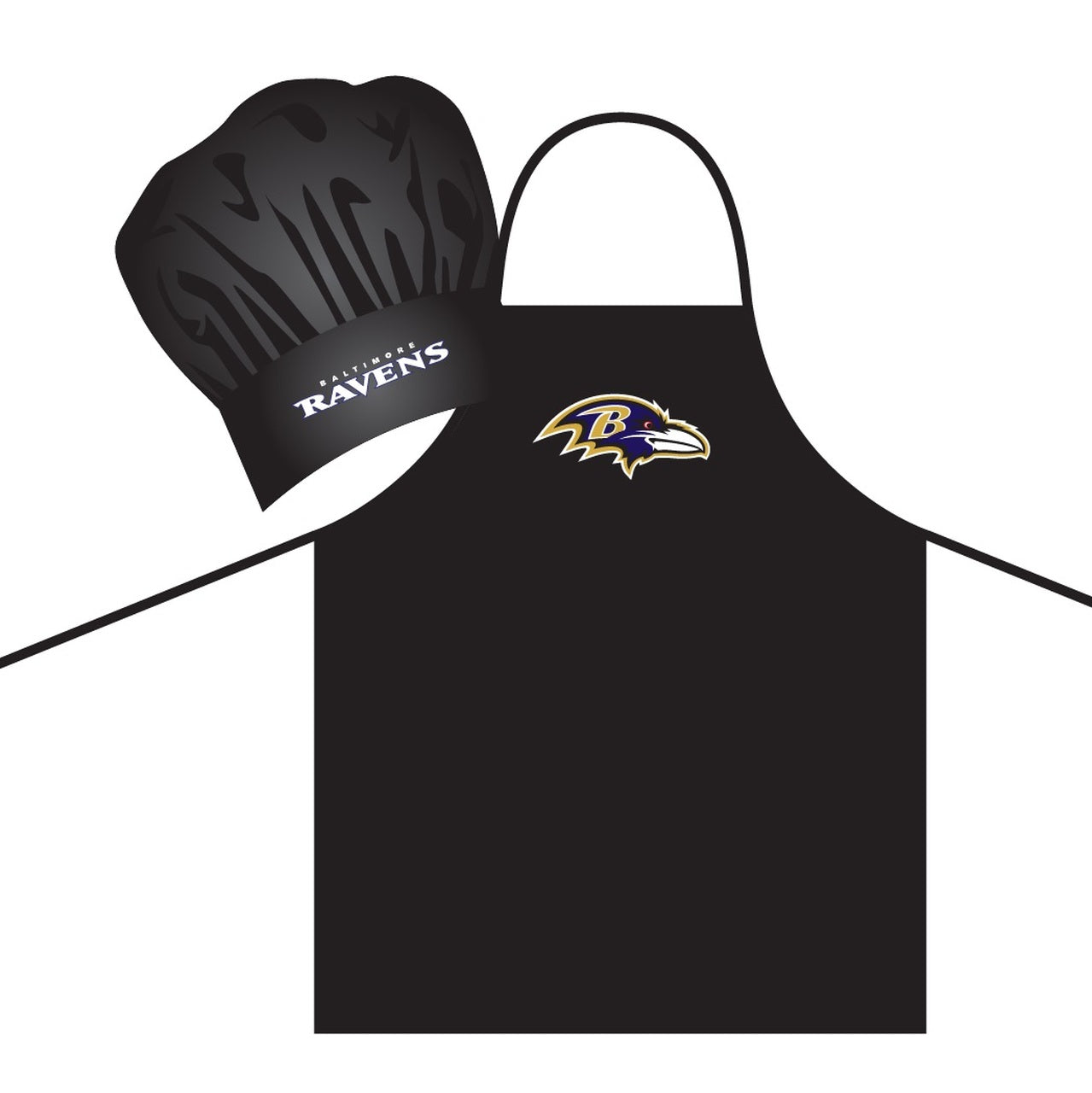 Baltimore Ravens Apron and Chef Hat Set by PSG