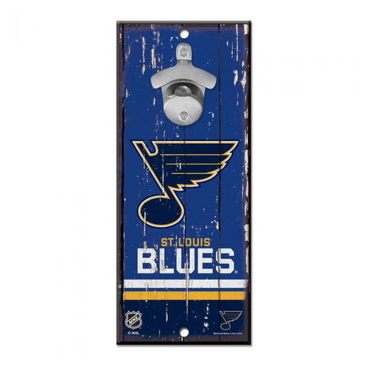 St. Louis Blues 5" x 11" Bottle Opener Wood Sign by Wincraft