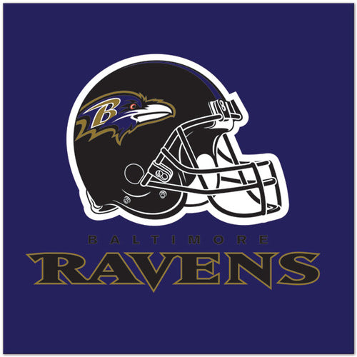 Baltimore Ravens 16 Count 2 Ply Napkins