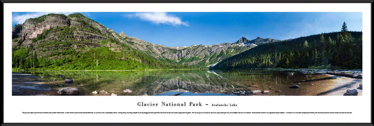 Glacier National Park Panorama - Avalanche Lake by Blakeway Panoramas