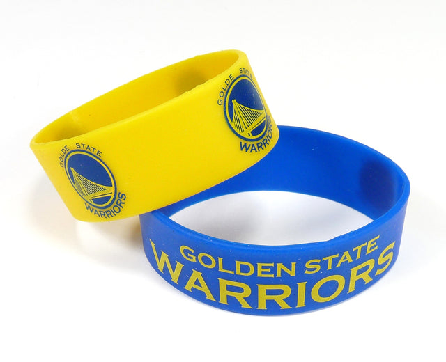 Golden State Warriors Pack of 2 Silicone Bracelet by Aminco