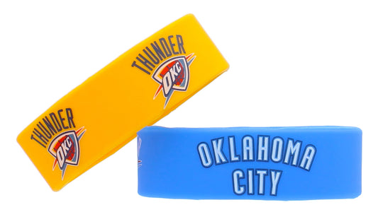 Oklahoma City Thunder Pack of 2 Silicone Bracelet by Aminco