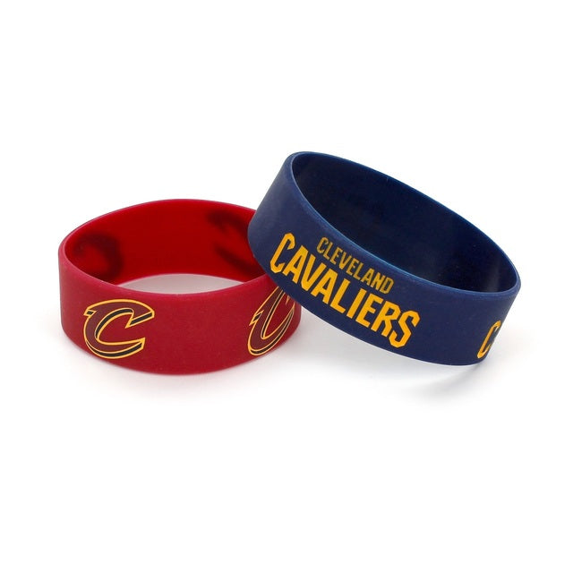 Cleveland Cavaliers Pack of 2 Silicone Bracelet by Aminco