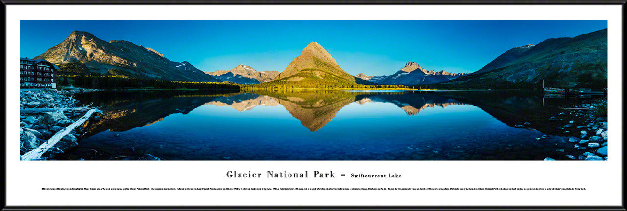 Glacier National Park Panorama - Swiftcurrent Lake by Blakeway Panoramas