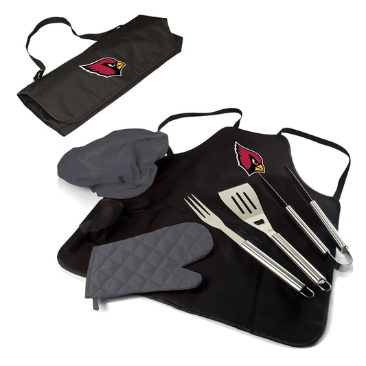 Arizona Cardinals – BBQ Apron Tote Pro Grill Set by Picnic Time