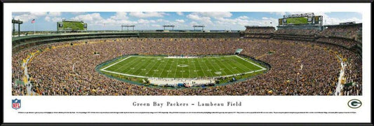 Green Bay Packers Lambeau Field Sideline View Panoramic Picture by Blakeway Panoramas