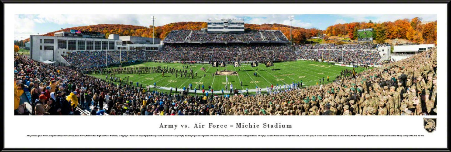 Army Black Knights Football Panoramic Poster - Michie Stadium Fan Cave Decor by Blakeway Panoramas