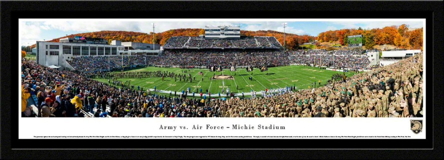 Army Black Knights Football Panoramic Poster - Michie Stadium Fan Cave Decor by Blakeway Panoramas