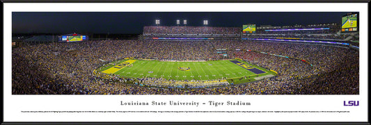 Louisiana State University Tigers Panoramic Picture - LSU Tiger Stadium- Football Blakeway Panoramas