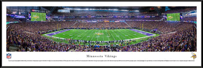 Minnesota Vikings U.S. Bank Stadium Sideline View Panoramic Picture by Blakeway Panoramas