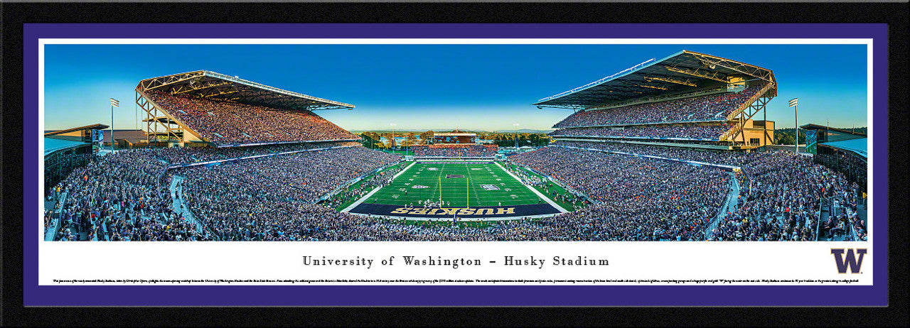 Washington Huskies Football Panoramic - Husky Stadium Picture by Blakeway Panoramas