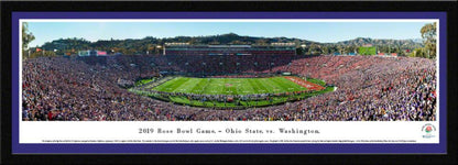 2019 Rose Bowl Game - Kickoff Panoramic Poster - Ohio State vs. Washington by Blakeway Panoramas