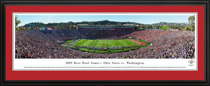 2019 Rose Bowl Game - Kickoff Panoramic Poster - Ohio State vs. Washington by Blakeway Panoramas