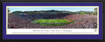 2019 Rose Bowl Game - Kickoff Panoramic Poster - Ohio State vs. Washington by Blakeway Panoramas