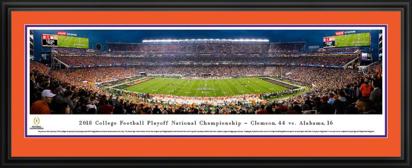 2019 College Football Playoff National Championship Panorama - Kickoff Poster - Clemson vs Alabama Blakeway Panoramas