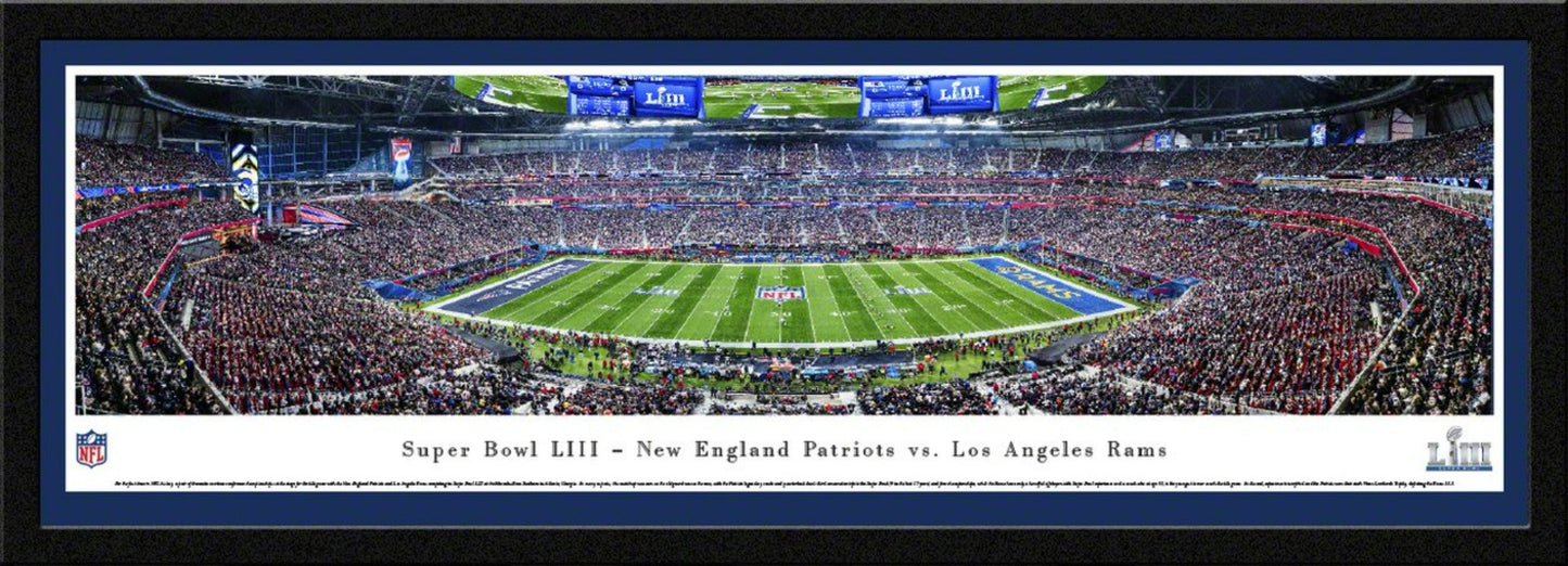 2019 Super Bowl LIII Panoramic Picture - New England Patriots vs. Los Angeles Rams by Blakeway Panoramas