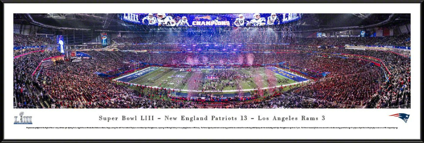 2019 Super Bowl LIII New England Patriots Victory Panoramic Picture by Blakeway Panoramas