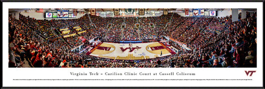 Virginia Tech Hokies Basketball Panoramic Poster - Cassell Coliseum by Blakeway Panoramas