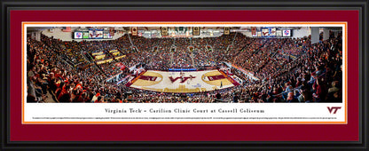 Virginia Tech Hokies Basketball Panoramic Poster - Cassell Coliseum by Blakeway Panoramas