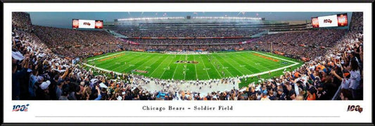 Chicago Bears 100 Seasons Soldier Field Panoramic Picture by Blakeway Panoramas
