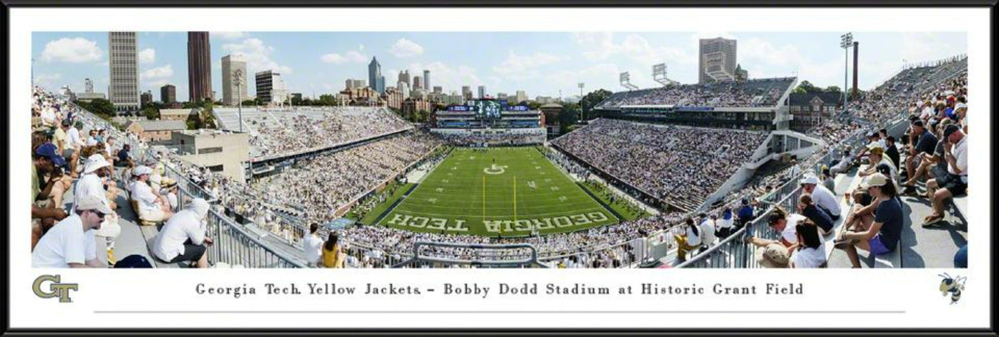 Georgia Tech Yellow Jackets Football Panoramic Poster - Bobby Dodd Stadium at Grant Field Picture by Blakeway Panoramas