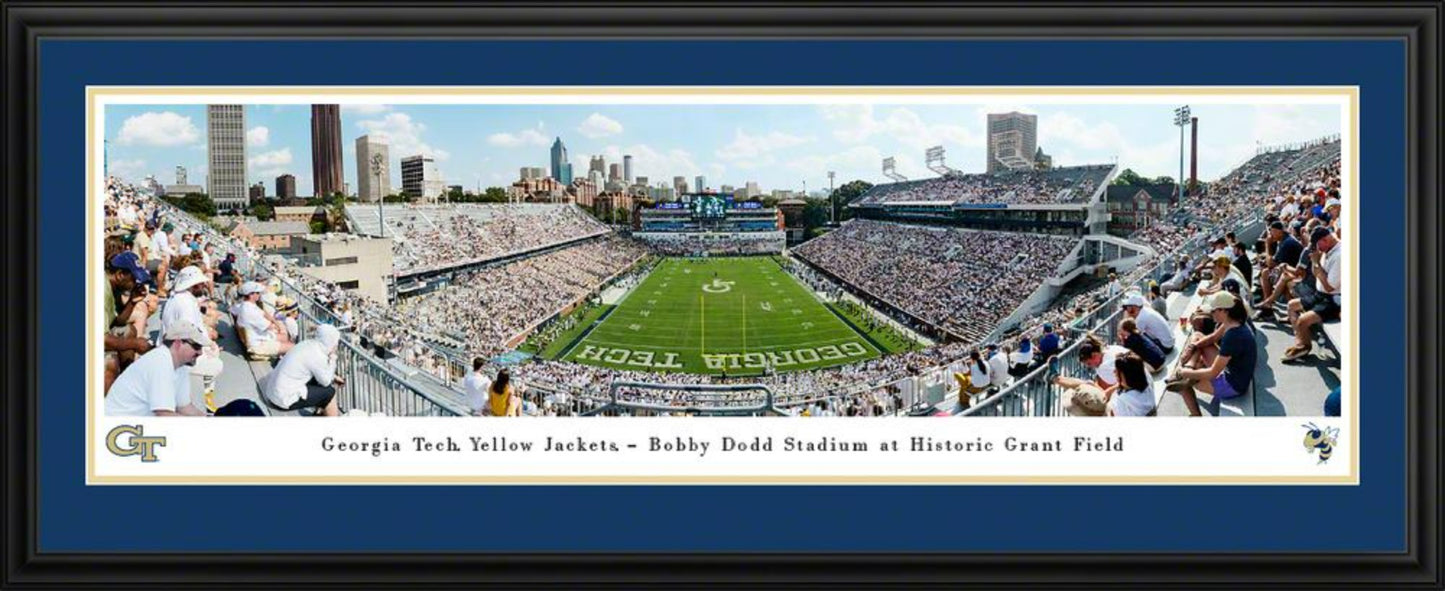 Georgia Tech Yellow Jackets Football Panoramic Poster - Bobby Dodd Stadium at Grant Field Picture by Blakeway Panoramas
