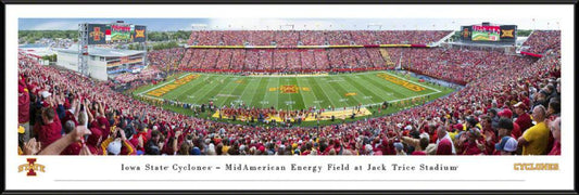 Iowa State Cyclones Football Panoramic Poster - Jack Trice Stadium by Blakeway Panoramas
