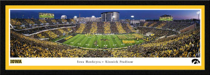 Iowa Hawkeyes Football Panoramic Print - Kinnick Stadium Sunset Poster by Blakeway Panoramas