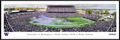 Washington Huskies Football Panoramic Poster - Husky Stadium Picture by Blakeway Worldwide Panoramas