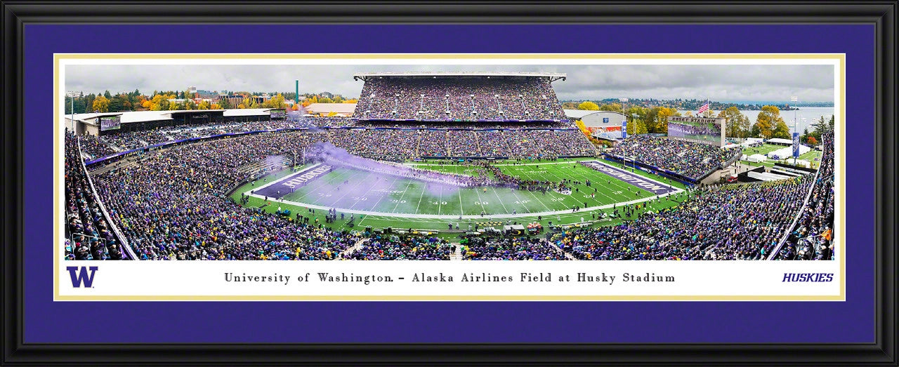 Washington Huskies Football Panoramic Poster - Husky Stadium Picture by Blakeway Worldwide Panoramas
